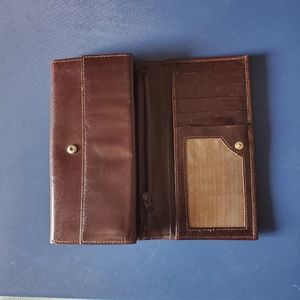 Vintage Coach wallet dark brown